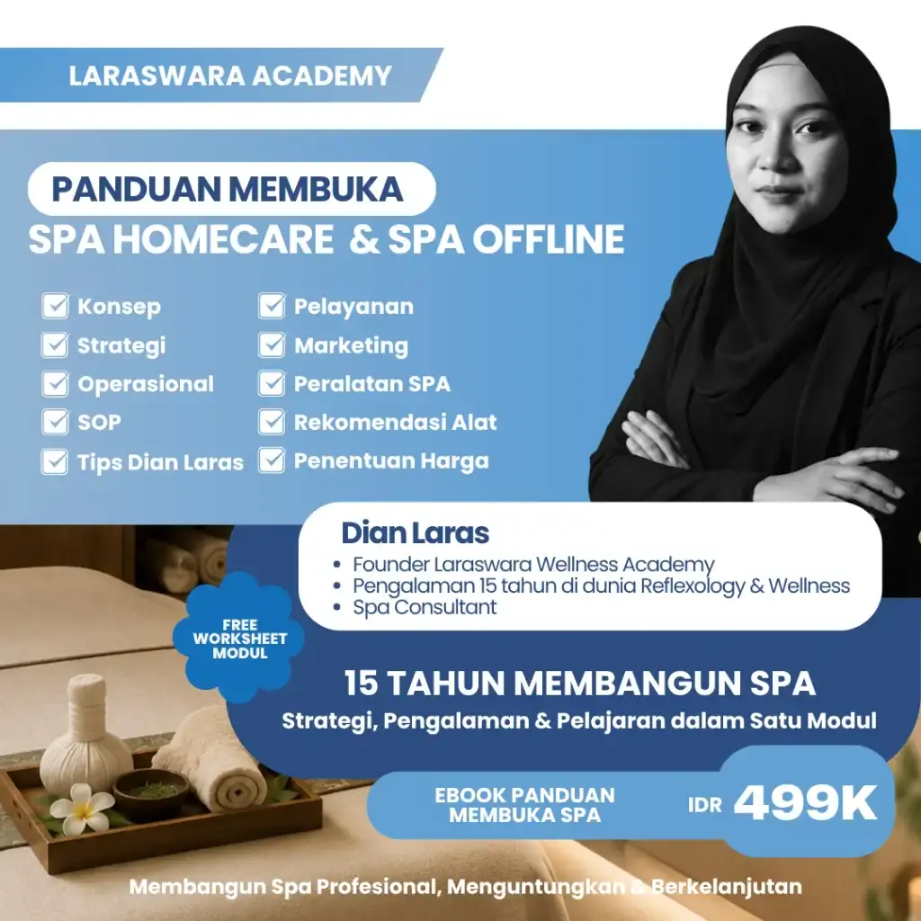 Cover ebook Panduan Membuka Spa Homecare dan Spa Offline